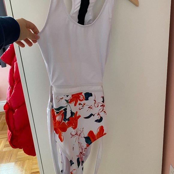 Floral One Piece Bathing Suit - Picture 2 of 5